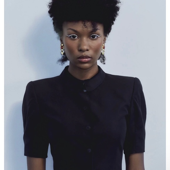 18k Plated | Cross | Heart Motif | Colored Glass Stones Cultured Pearl Drops NIB - Picture 6 of 15